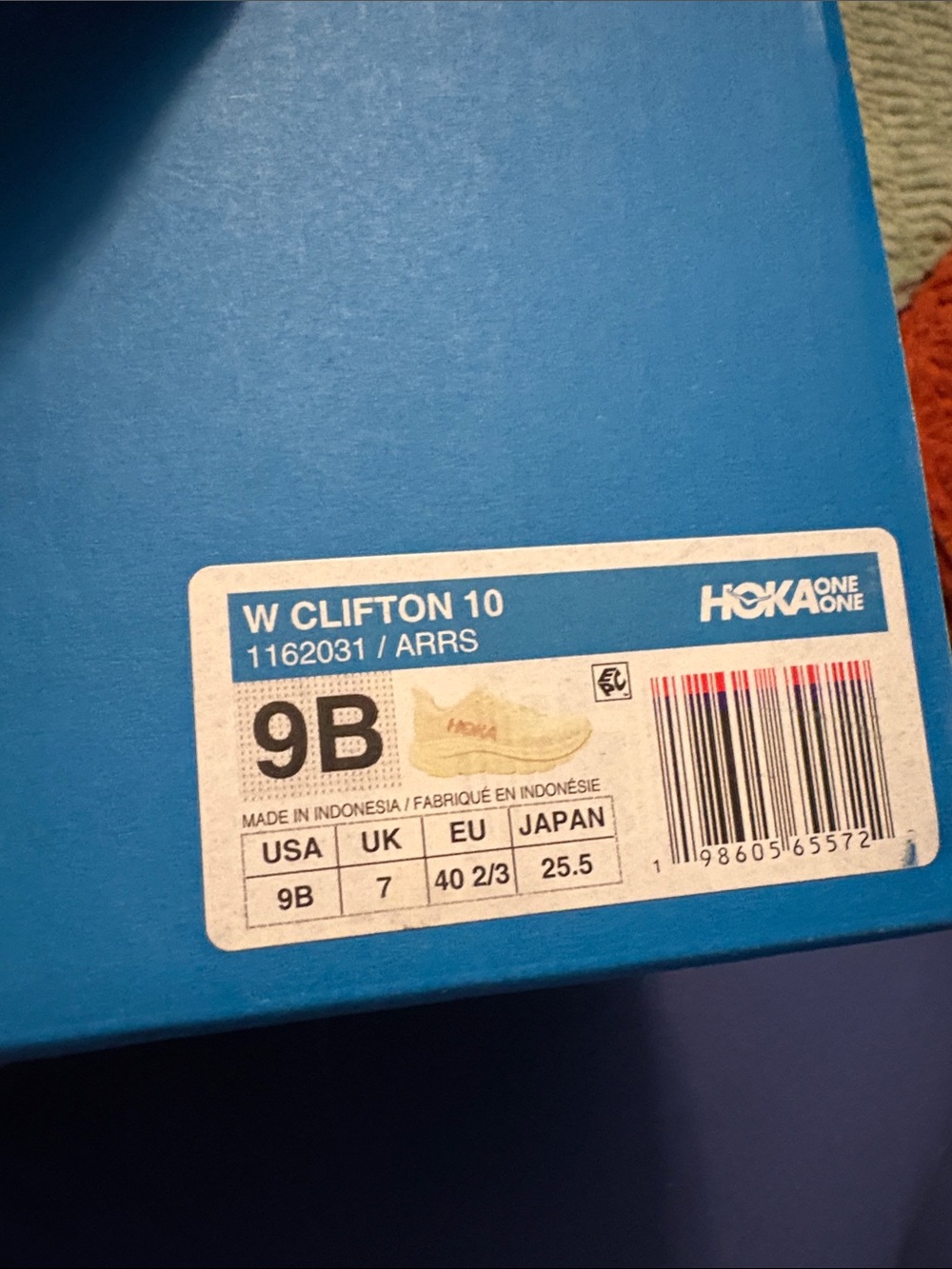 Hoka One One Women's Clifton 10 Sneakers - beige and rose gold